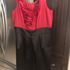 black and red dress